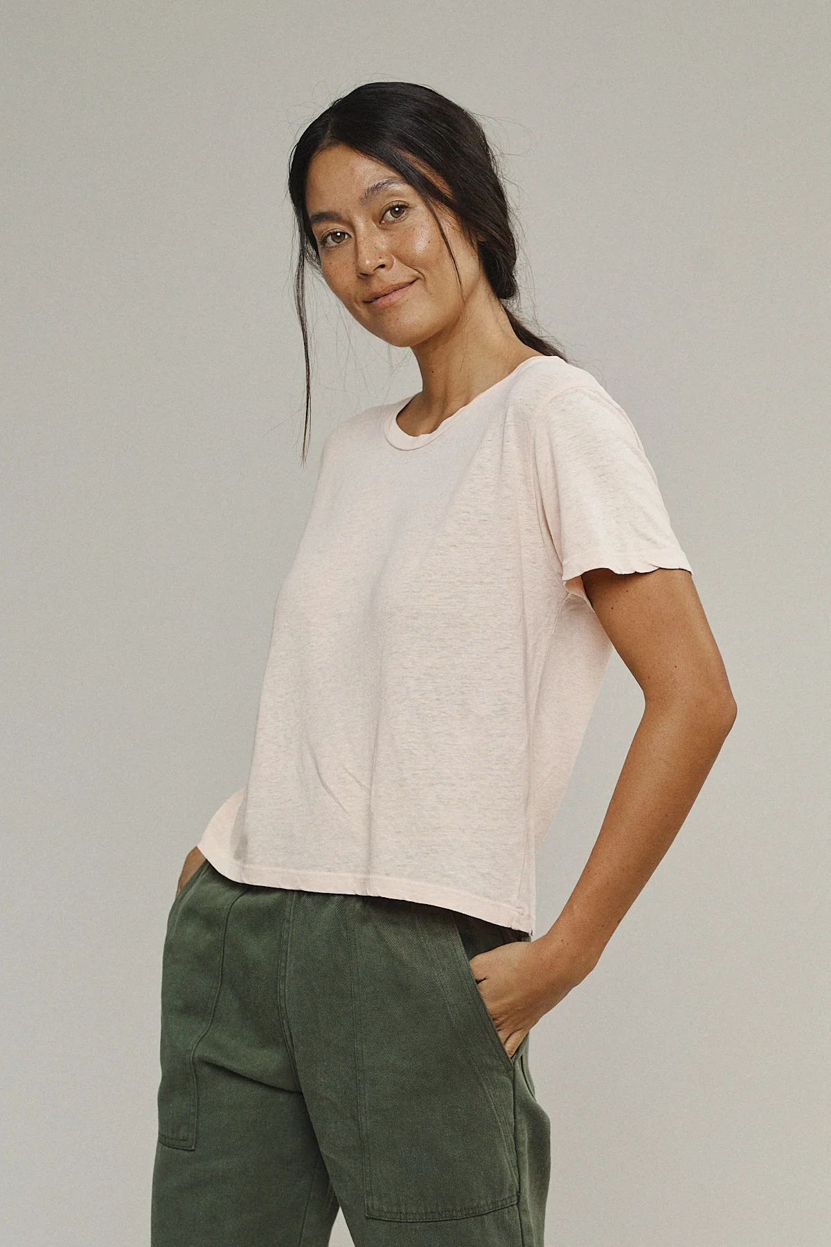 Cropped Lorel Tee - Sale Colors - Image 2
