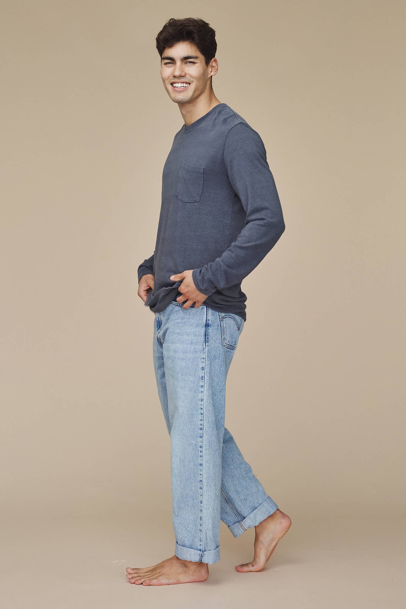 Baja Long Sleeve Pocket Tee - Image 4