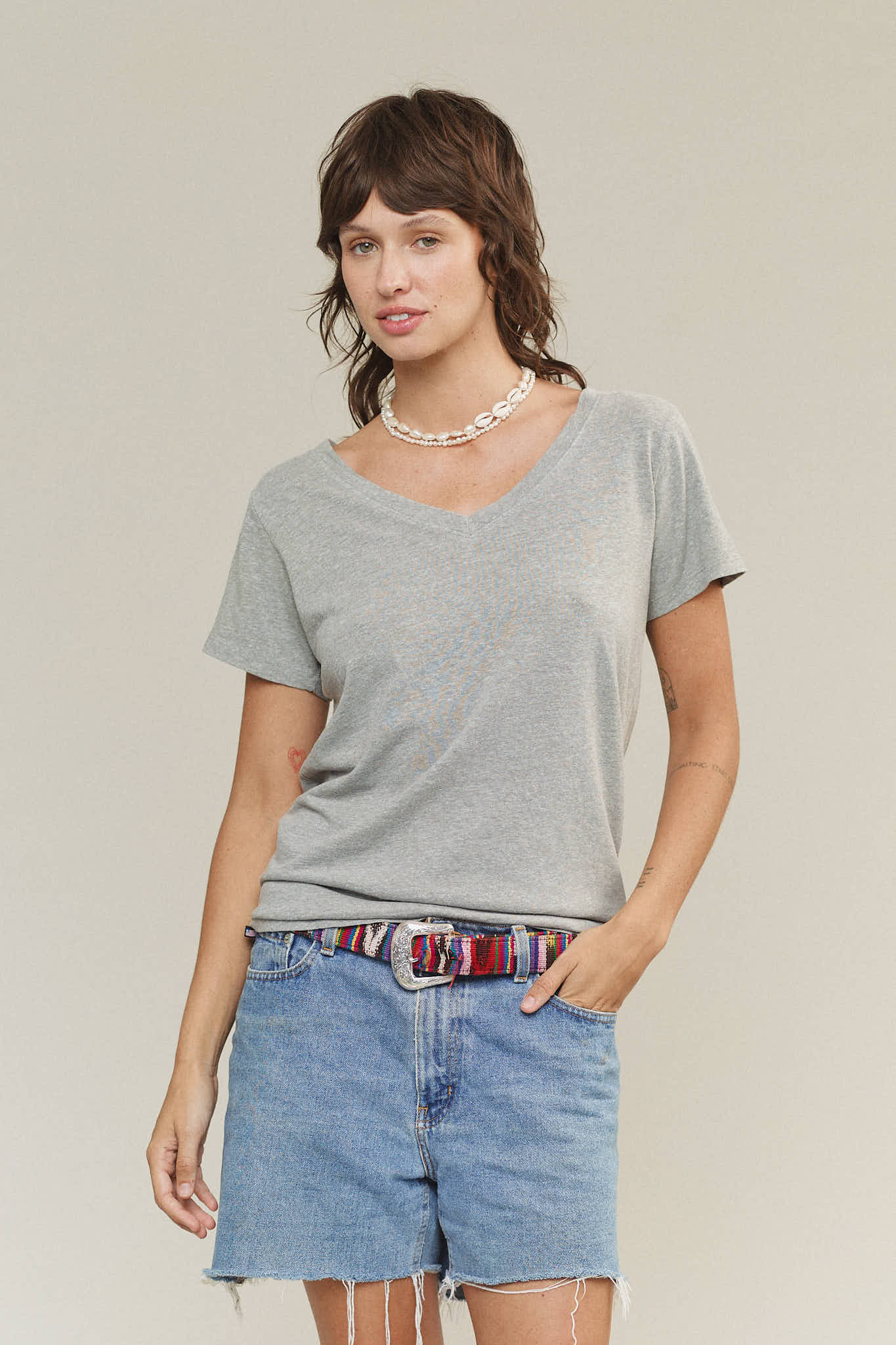 Heathered Paige V-neck - Image 2